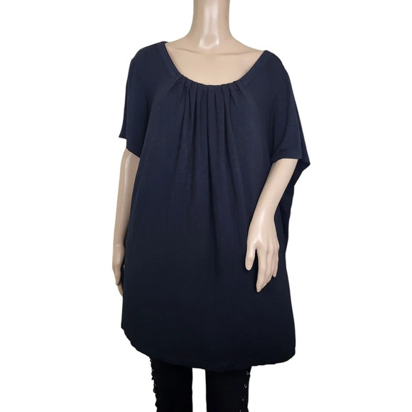 Croft & Barrow Pleated Black Blouse 3X - Picture 1 of 7